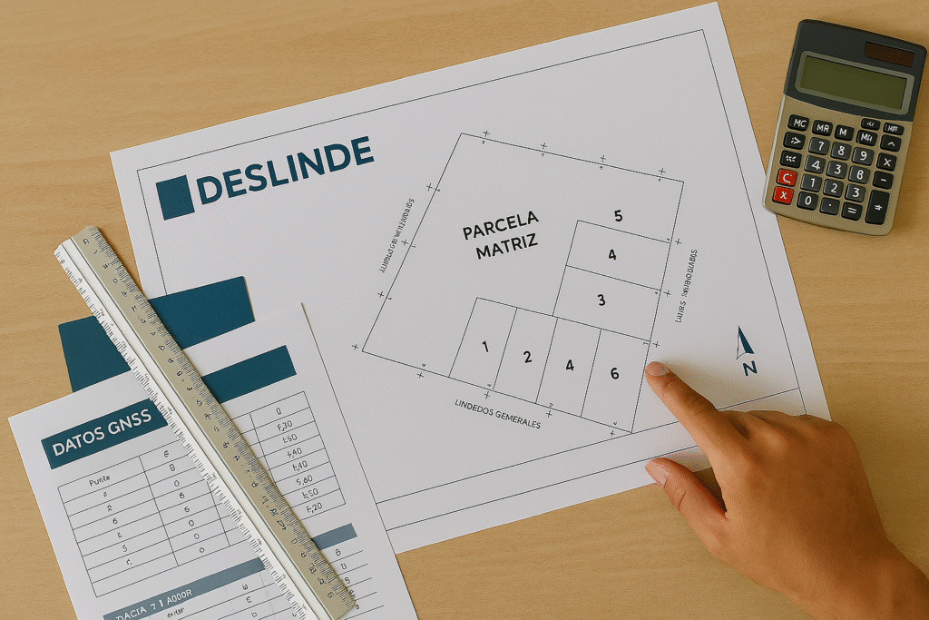 Plano general e individuales para expediente de deslinde en República Dominicana