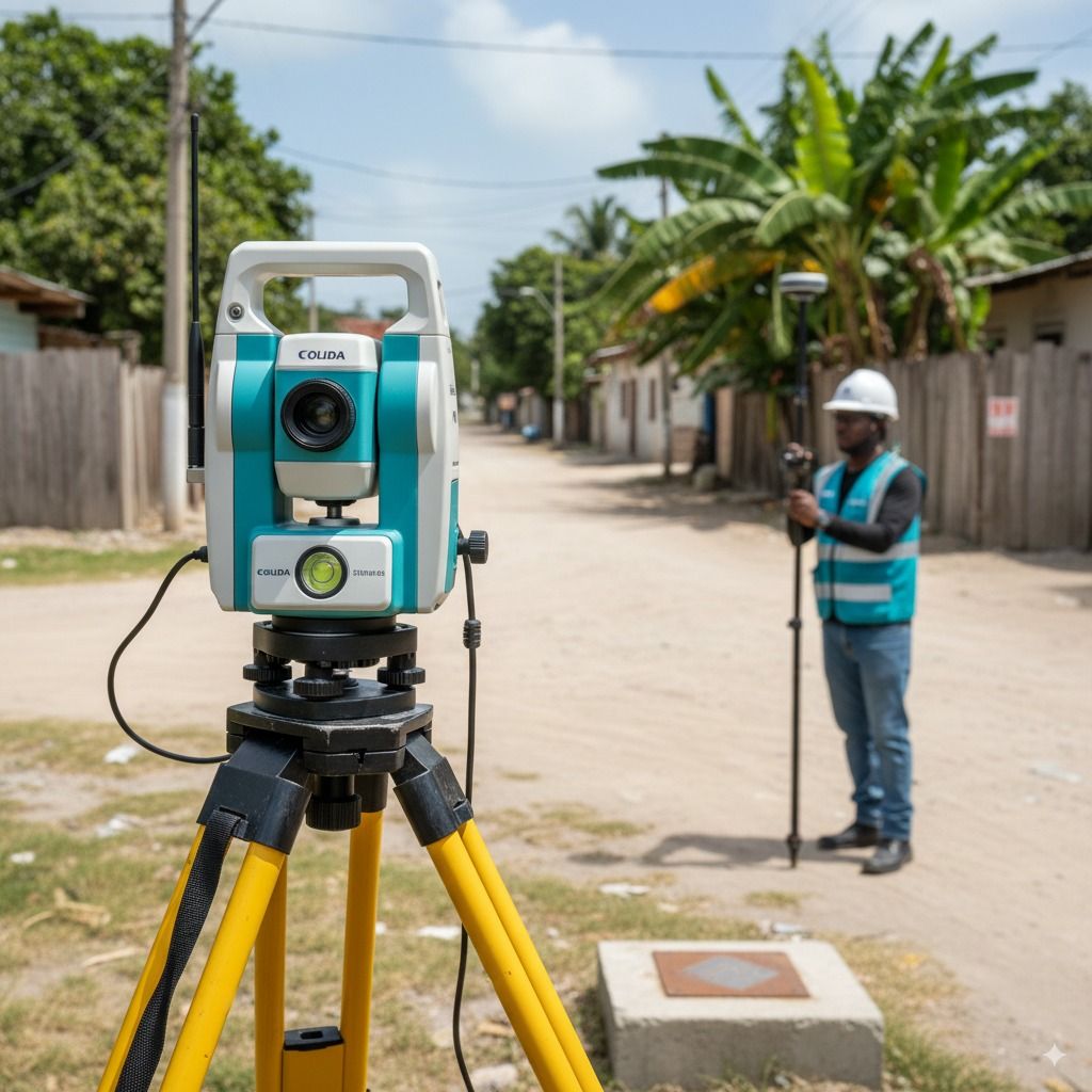 Topografía con GNSS: configuración base–rover para RTK centimétrico